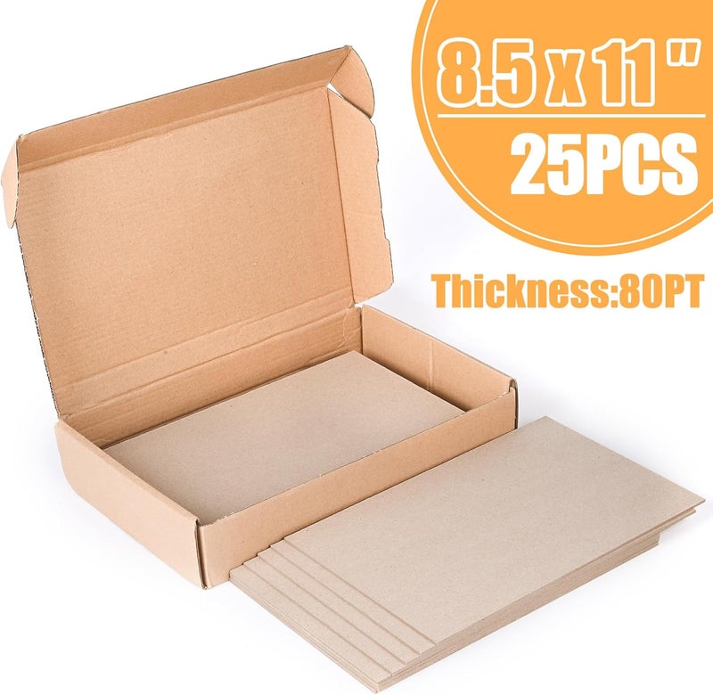 Inchoco Chipboard Sheets (8.5 Inch x 11 Inch, Pack, 25) - Image 5